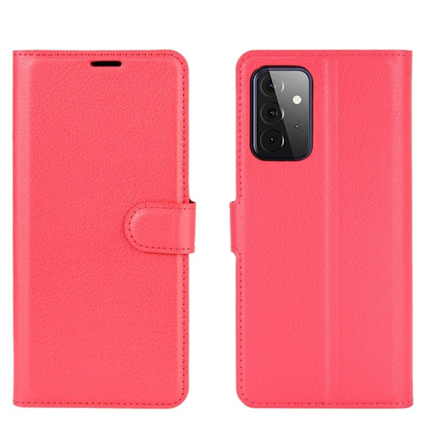 Classic Samsung Galaxy A72 5G flip kuoret - Punainen Red