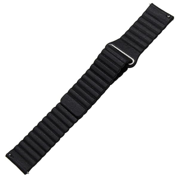 Samsung Gear Sport / Samsung Galaxy Watch Active 2 40 / 44mm læder Urrem - Sort Black