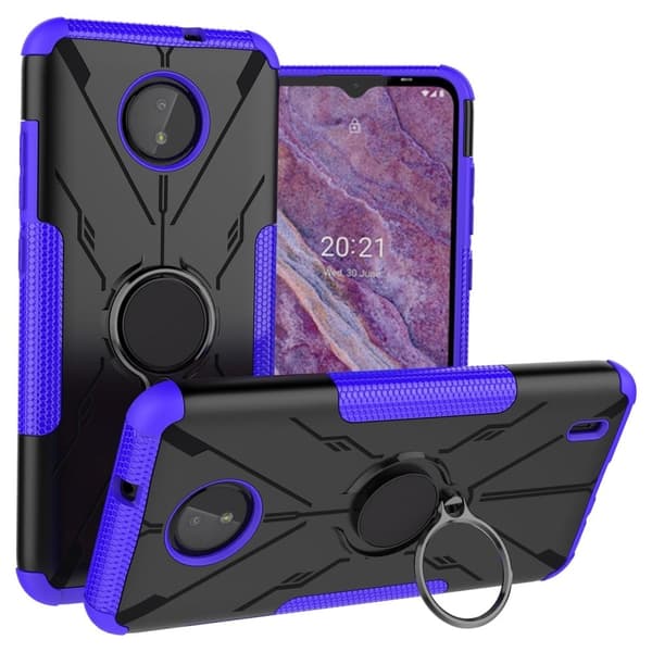Kickstand-deksel med magnetisk ark for Nokia C10 / C20 - Lilla Purple