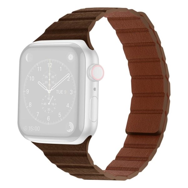 Apple Watch Series 8 (45mm) / Watch Ultra dual color genuine lea Brun