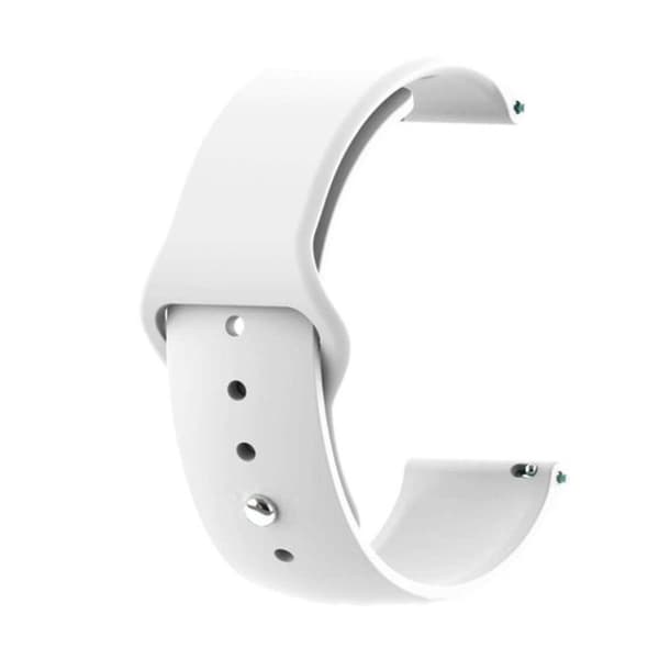 Samsung Galaxy Watch Active joustava silikoninen ranneke - Valkoinen White