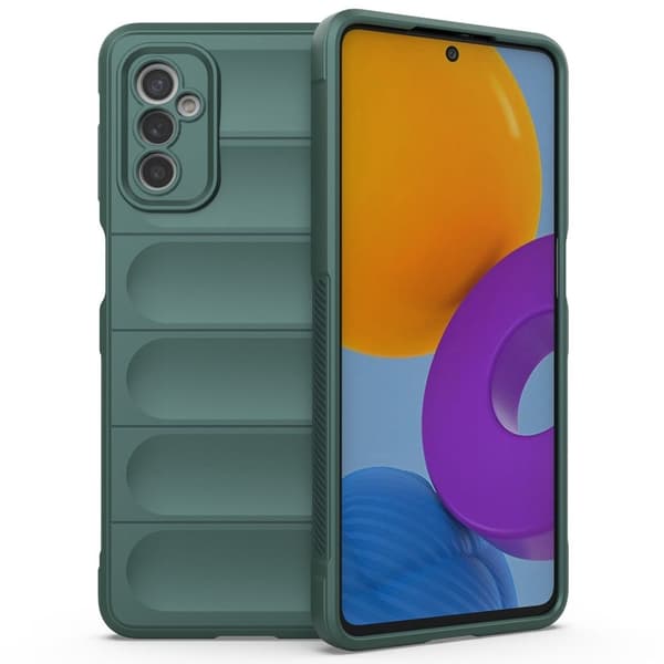 Blødt grebsformet cover til Samsung Galaxy M52 5G - Grøn Green