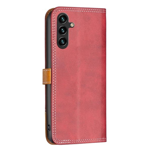 BINFEN tofarget læretui for Samsung Galaxy A14 - Rød Red
