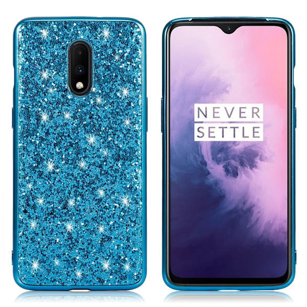Glitter OnePlus 7 skal - Grön Grön