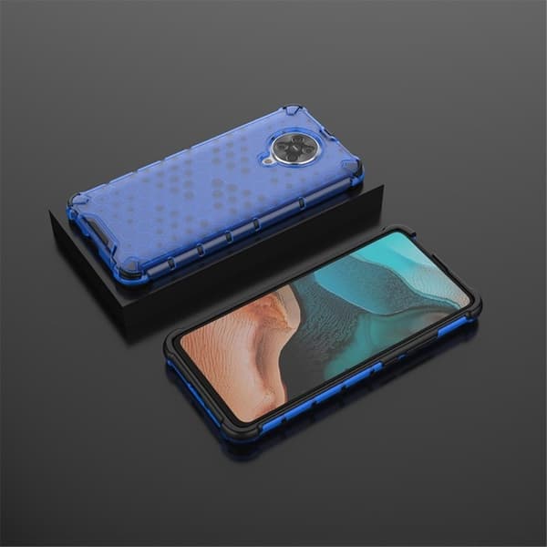 Bofink Honeycomb Xiaomi Redmi K30 Pro / Poco F2 Cover - Blå Blue