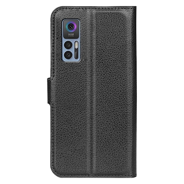 Klassisk TCL 30 5G flip etui - Sort Black