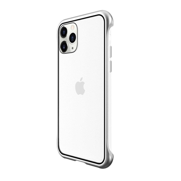 R-JUST RJC-23 Alu/Glass Case - iPhone 11 Pro Max - Hopea Silver grey