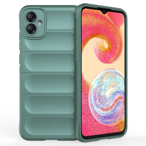 Mjukt greppformat Samsung Galaxy A04e skal - Grön Grön