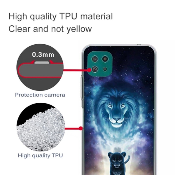 Deco Samsung Galaxy A22 5G skal - Lejon Blå