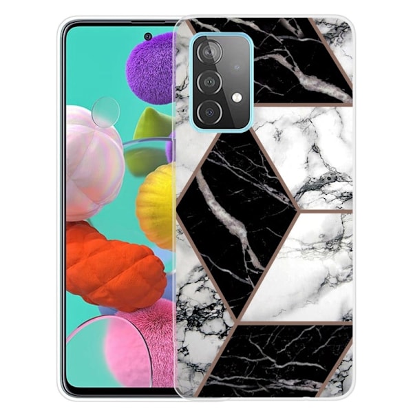 Marble design Samsung Galaxy A23 cover - Grå / Sort / Hvid Multicolor