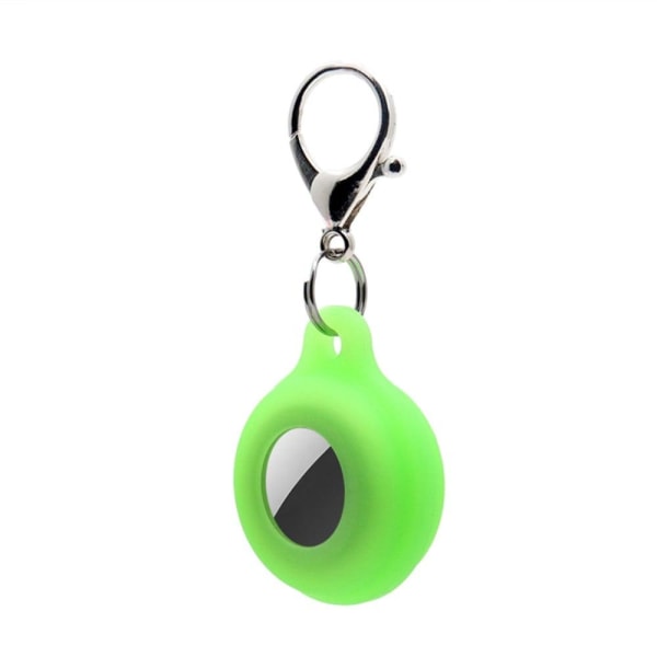 AirTags luminous silicone cover with keychain - Luminous Green Grön