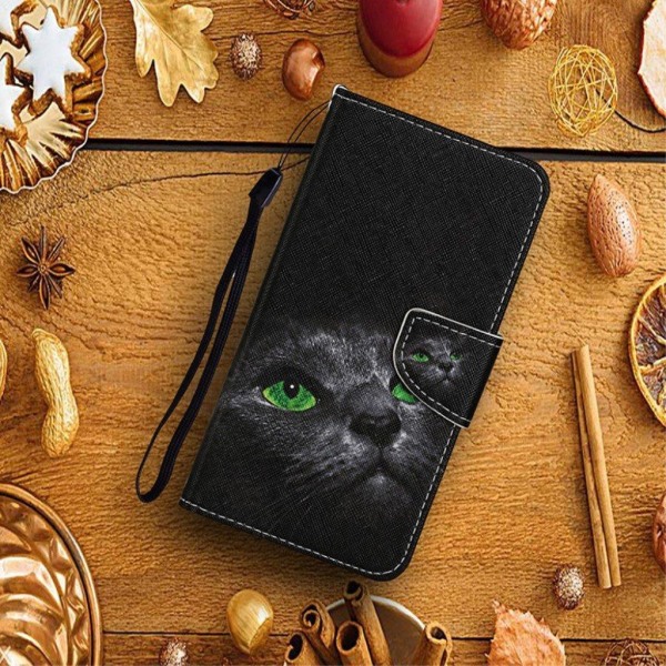 wonderland Samsung Galaxy S21 Plus flip etui - sort kat Black