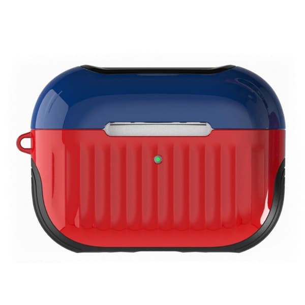 Airpods Pro 2 kuffertlignende etui - Blå / Rød Red
