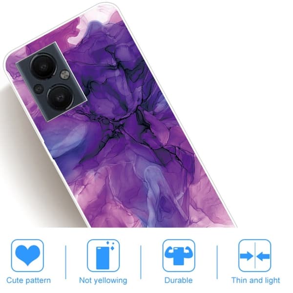 Marmormotiv OnePlus Nord N20 5G skal - Drömsk Lila Marmor Lila