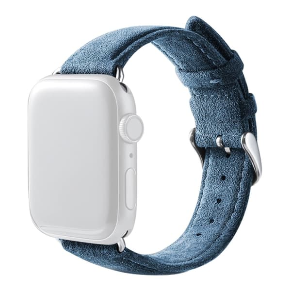 Apple Watch Series 8 (45mm) / Watch Ultra mockaläderarmband - Marinblå Blå
