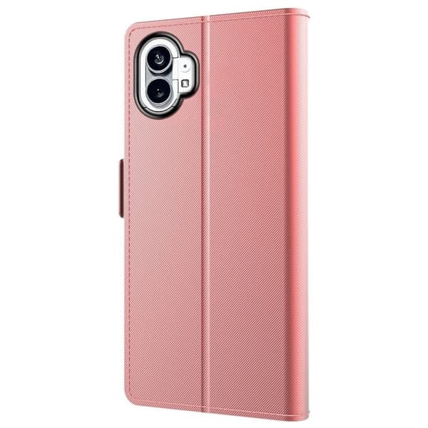 Phone Suojakotelo With Make-up Mirror And Slick Design For Nothing Phone (1) - Ruusukulta Pink