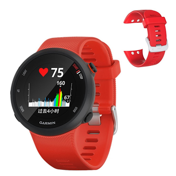 Garmin Forerunner 45 silikoninen kellonauha - Punainen Red