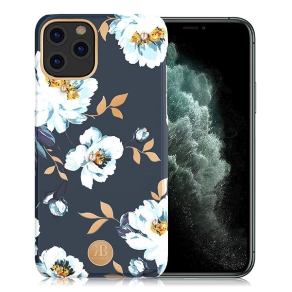 Kingxbar iPhone 11 Pro Max Blossom Swarovski Case - Gardenia Multicolor