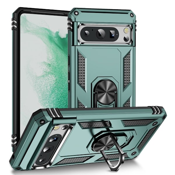 Bofink Combat Google Pixel 8 Pro Etui - Svartgrønn Green