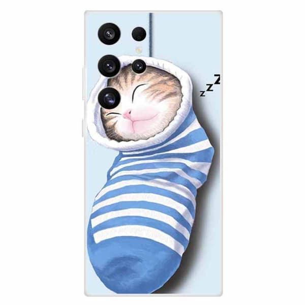 Imagine Samsung Galaxy S24 Ultra kotelot - Sukat Ja Kissa Blue