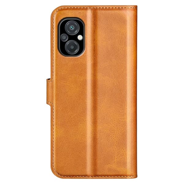 Læretui med Lommebok til Xiaomi Poco M5 - Gul Yellow
