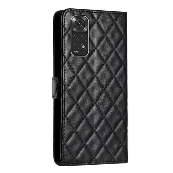 Funktionelt Xiaomi Redmi Note 11S / Xiaomi Redmi Note 11 rombe etui med pung Black