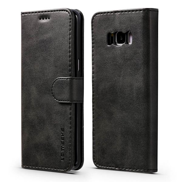 LC.IMEEKE Samsung Galaxy S8+ flip etui - Sort Black