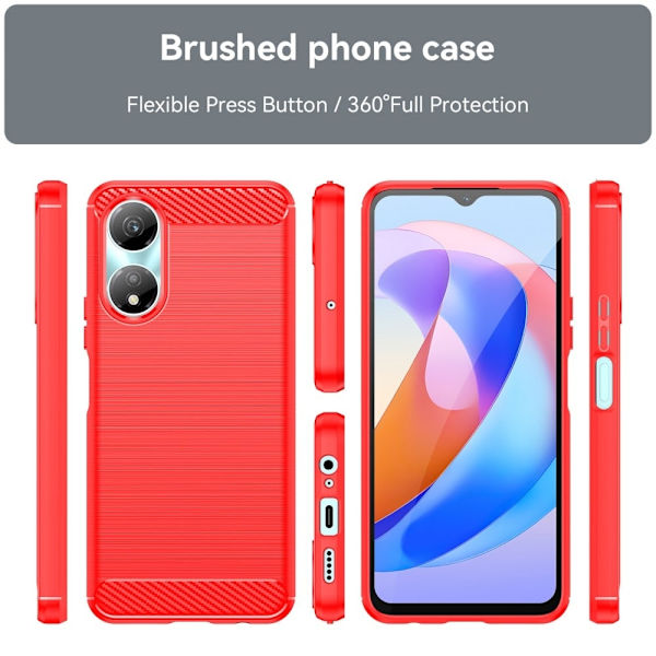 Carbon Flex Honor X5 Plus / Huawei Enjoy 40C cover - Sort Black