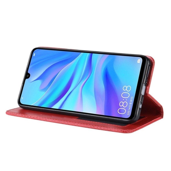 Huawei P30 Lite vintage leather case - Red Red