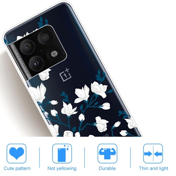 Deco OnePlus 10 Pro Etui - Magnolia Blomster White