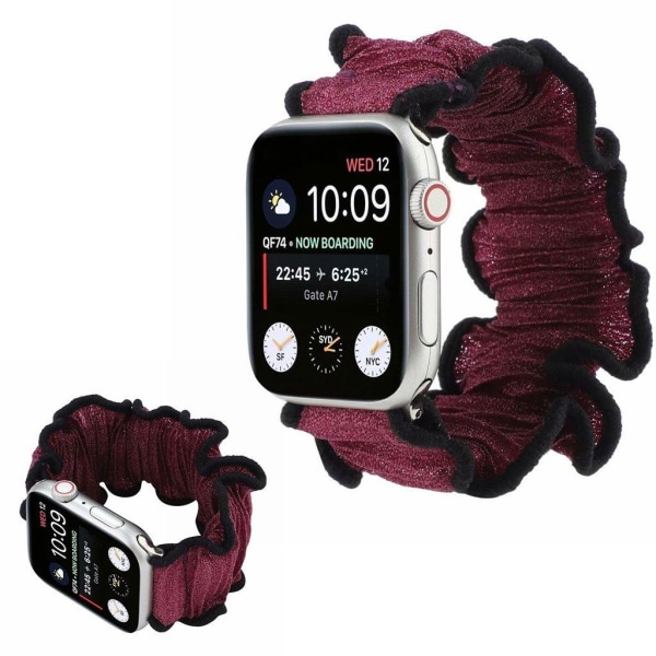 Apple Watch Series 6 / 5 44mm hårbånd med tema - Mørklilla Purple