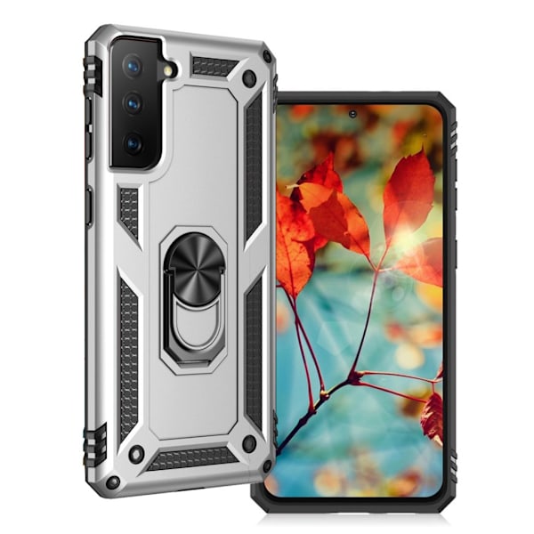 Bofink Combat Samsung Galaxy S21 kotelo - hopea Silver grey