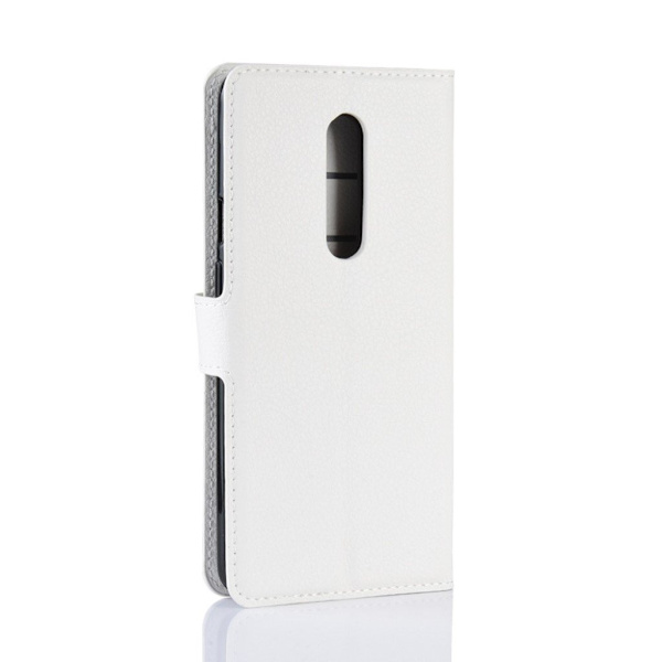 OnePlus 7 Pro litchi- lædercover - hvid White