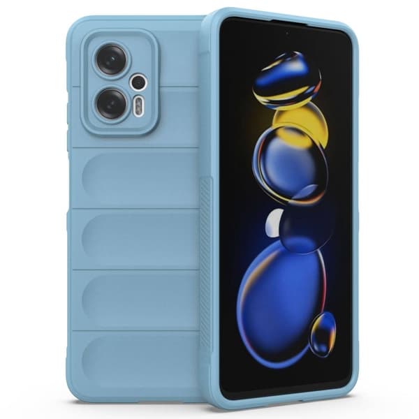 Mjukt greppformat Xiaomi Redmi Note 11T Pro Plus / Xiaomi Redmi Note 11T Pro / Xiaomi Poco X4 GT skal - Blå Blå