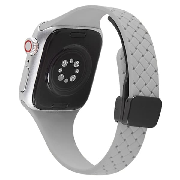 Apple Watch 49mm / 45mm / 44mm / 42mm silikoninen ranneke - Pilvinen Harmaa Silver grey