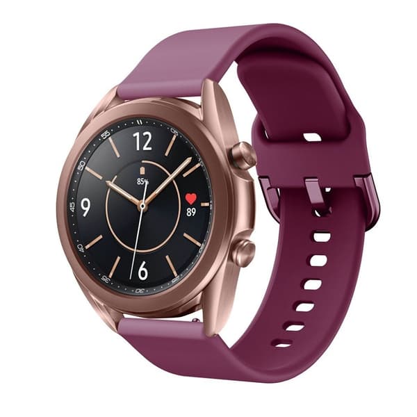 Samsung Galaxy Watch 3 (41mm) simple silikone rem - vinrød Red