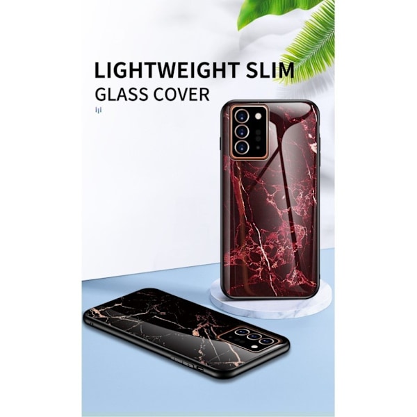 Fantasy Marble Samsung Galaxy Note 20 Ultra Cover - Rød Red