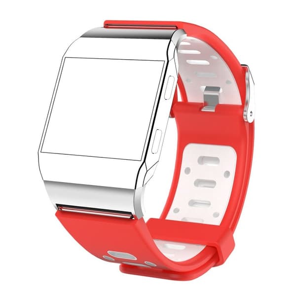 Fitbit Ionic uniikki ranneke - Punainen / Valkoinen Red