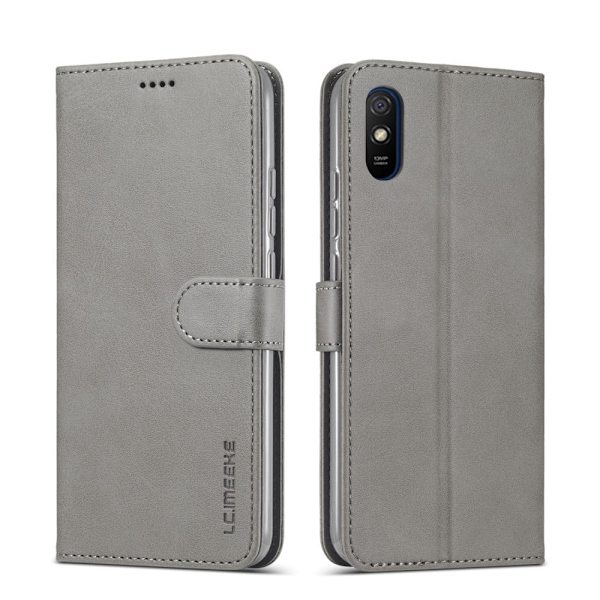 LC.IMEEKE Xiaomi Redmi 9A Läppäkotelo - Harmaa Silver grey
