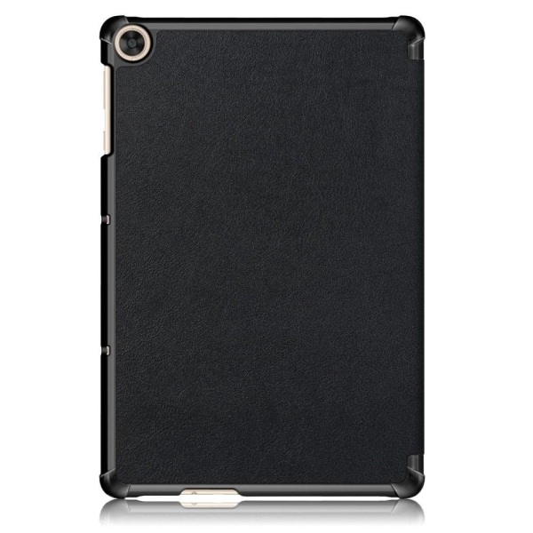 Kolminkertainen nahkainen jalusta kotelo Huawei MatePad T10 - Musta Black