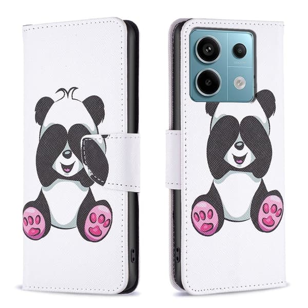 Wonderland Xiaomi Redmi Note 13 Pro 5G  flip etui - Panda White