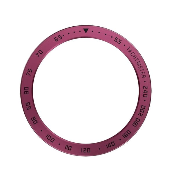 Samsung Galaxy Watch 5 (40mm) urkrans - Vinrød Ring Sorte Bogstaver Red