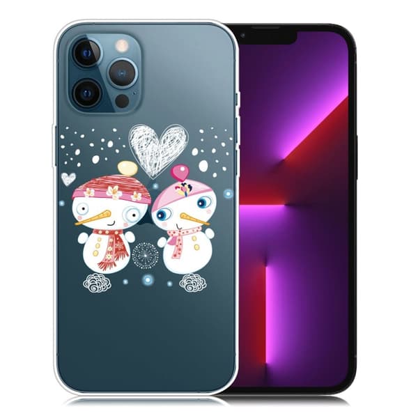 Juleveske til iPhone 13 Pro - Par Snømann Multicolor