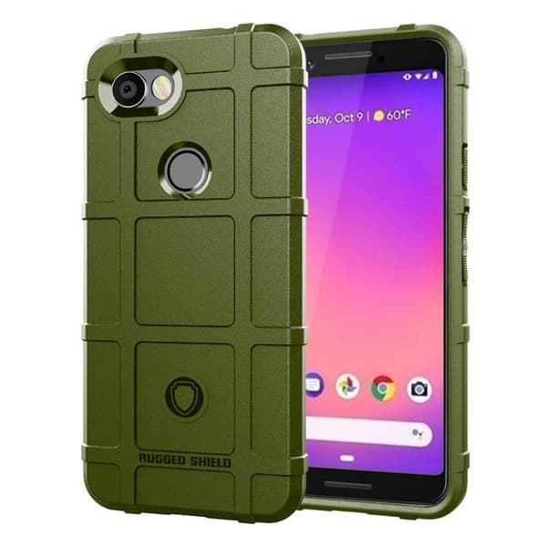 Rugged Shield Google Pixel 3a kuoret - Armeijan vihreä Green