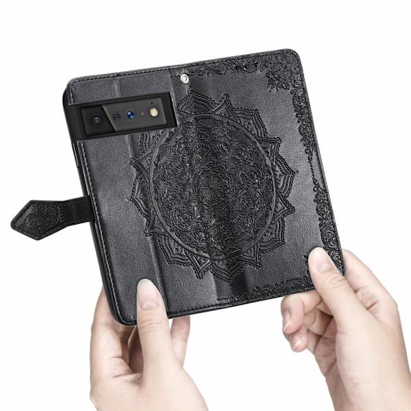 Mandala Google Pixel 6 Flip Suojakotelo - Musta Black