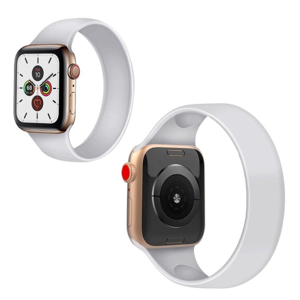 Elegant silikoneurrem til Apple Watch Series 5 / 4 44mm - Hvid Størrelse: L White