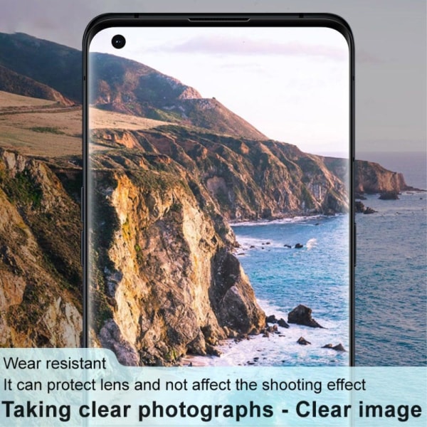 IMAK Xiaomi Mi 11 Pro karkaistua lasia kameran linssin suojus + linssin suojus - Musta Transparent