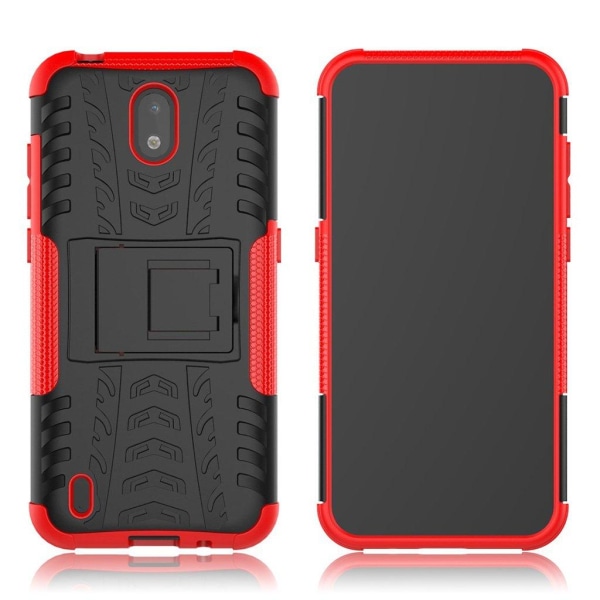 Offroad Nokia 1.3 kotelot - Musta / Punainen Black