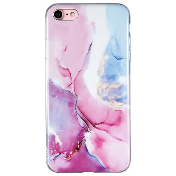 Marble design Apple Smartphone cover - Lyserød/Blå Multicolor