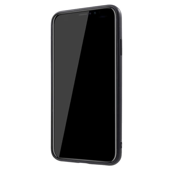 iPhone 9 Plus Synteetti Nahkainen Takasuoja Kuori Korttipaikalla - Harmaa Silver grey